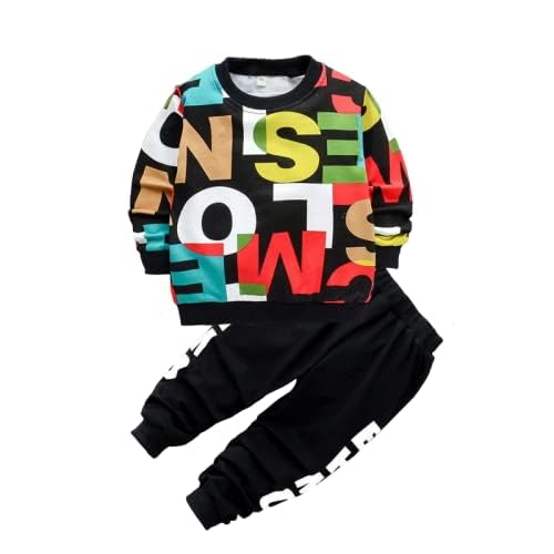 Googo Gaaga Boy’s Cotton Full Sleeves Printed Sweatshirt with Pant in Multi Color (6-7 Years)