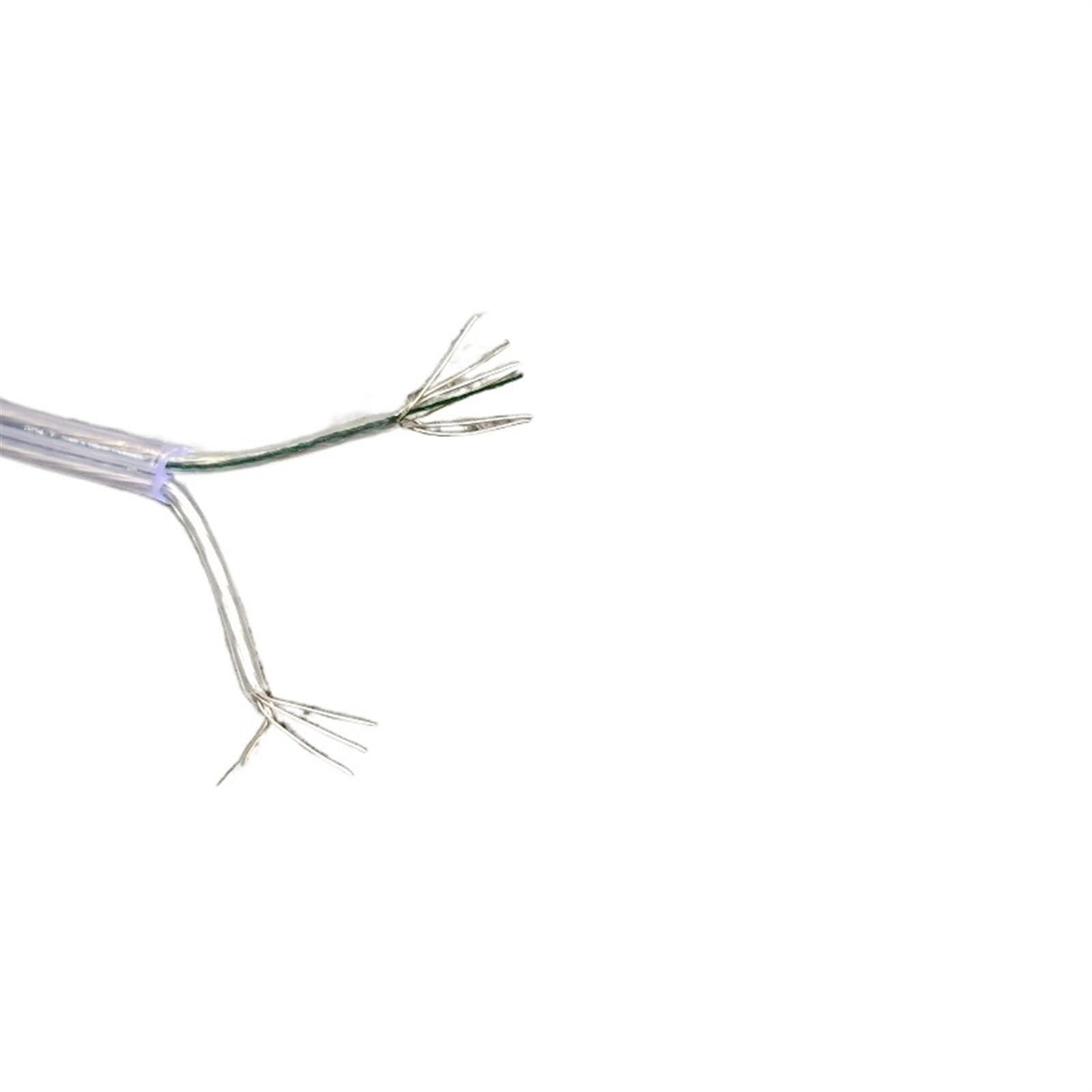 Outdoor Extension 2 x 0.14mm2 26AWG Transparent Round Electric Cable for Electrical Wire Power Cord for Pendant Lighting Accessories Solar sheathed(Size:4meter)