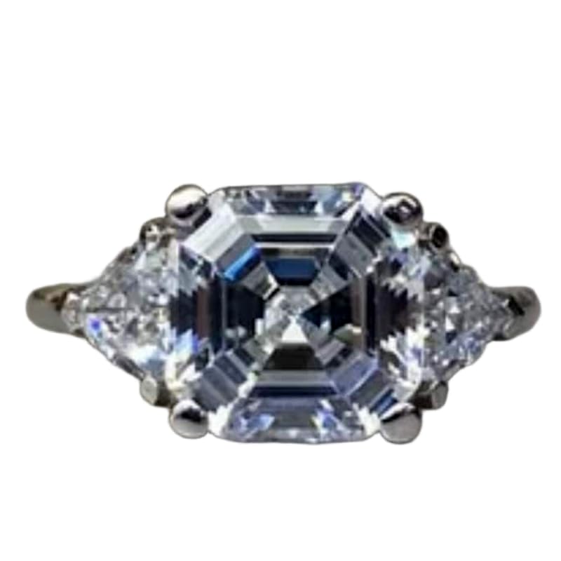 Bague imposante en argent 925 massif et oxyde de zirconium finition prestige