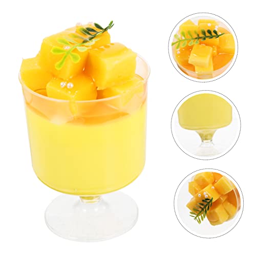 OSALADI 2 Unidades Modelo de bolo de simulação mini bolo modelo de pudim artificial decoração modelo
