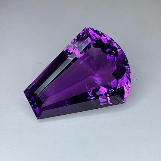 50 Ct Natural Purple Amethyst Fancy Shape Certified Loose Gemstone for Jewellery Making