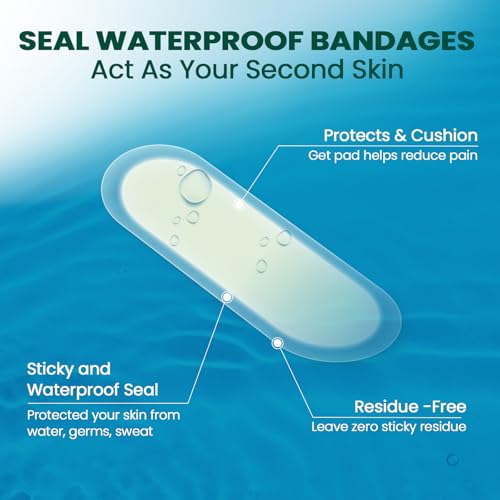 Image of Welnove Gel Blister Bandage - 24 PCS Hydrocolloid Bandages for Prevention & Recovery, Blister Cushions for Heel, Toes & Foot, Blister Bandages for High Heels, Sandals, Wedding, Party (Spot Pack)
