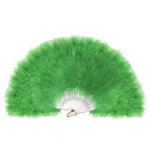 Ventilador de Plumas FANSofFANS, Pluma, Verde Esmeralda