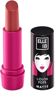 Elle 18 Color Pops Matte Lipstick, Pink Stylist, Moisturising Bullet Matte, with Vitamin E, Highly Pigmented, Infused with...
