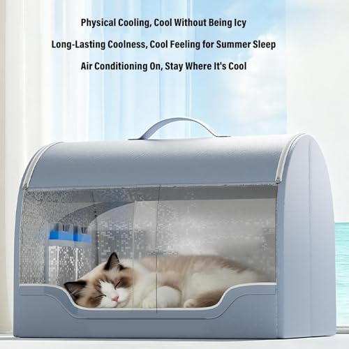 Cama refrescante de verano gatos y perros para interior lavable 5