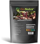 Go Nutra Sarsaparilla Root Extract Powder 10:1 Strength - Herbal Extract, Smilax Sarsaparilla Roo...