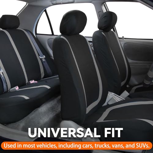 Housses de siège Renault Modus (2004-2012) - Ensemble complet universel 5 places auto - 7