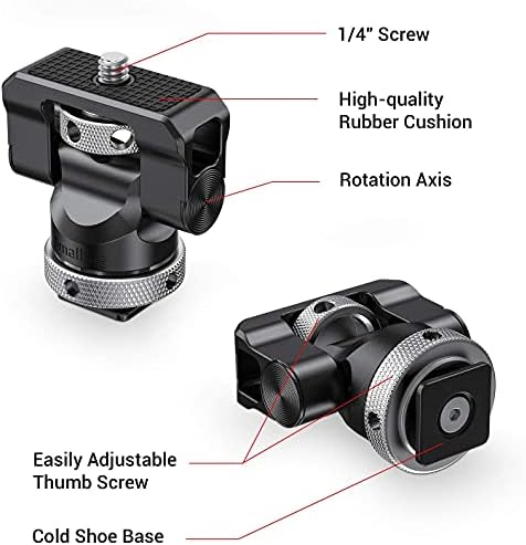 SMALLRIG Obrotowy i odchylany wspornik do mocowania monitora z adapterem zimnej stopki - BSE2346