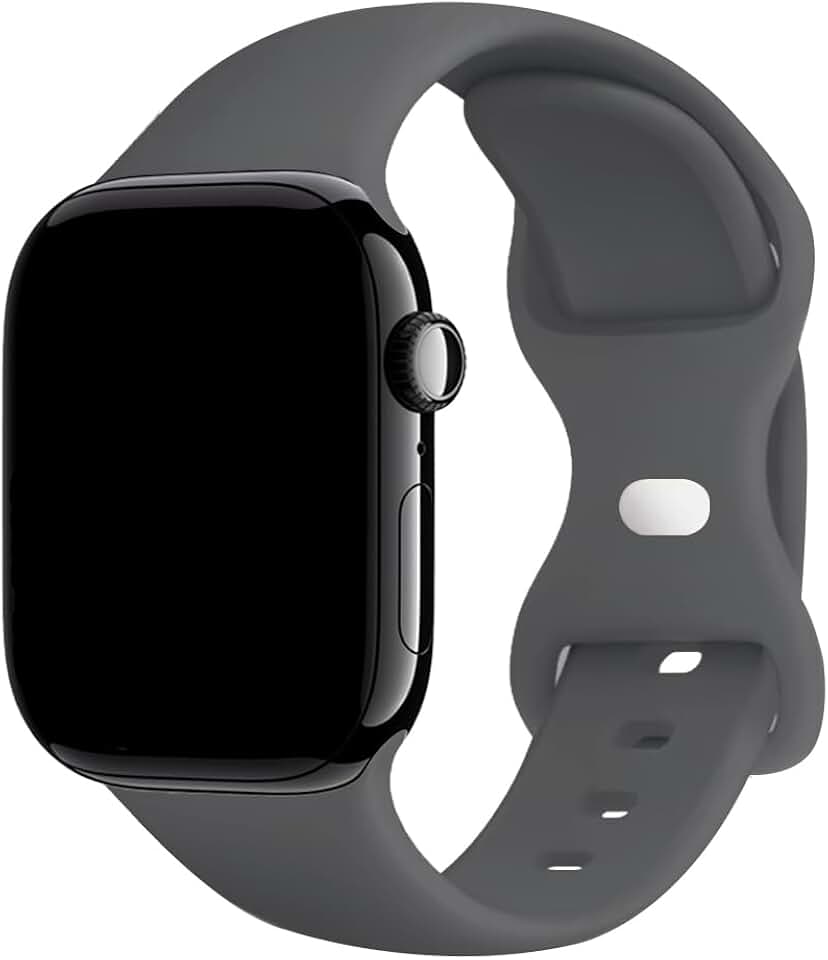 Pulseira Sport Silicone Básica Esportiva Compatível com Apple Watch 38 40 41mm 42 44 45mm