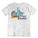 Seattle Seaport City West Coast Stati Uniti sede della Contea di King di Washington Queen Anne Hill Pioneer Square Souvenir T-shirt T-shirt - Bianco - XX-Large