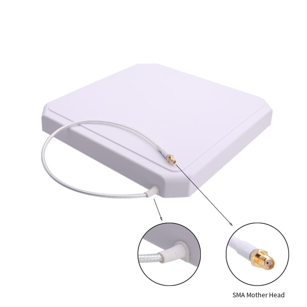 868MHz-915MHz High-Frequency Directional Flat Panel Antenna Compatible with RFID/UHF Tag Reading/Writing and WiFi Bridge
