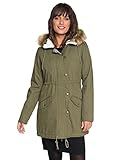 Roxy Junior's Essential Element Parka Jacket, burnt olive, L