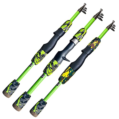 HVTKL Spinning Casting Hengel 1.5 m Koolstofvezel Telescopische Lokken Vissen Pole voor Karper Bas Forel Winter Ijs Hengel - Image 3