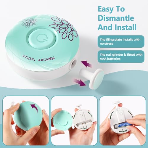 Miniatura 6 de Blendura Lima Uñas Bebe, Lima Electrica Uñas Bebe 6 En 1 Para Niños De Todas Las Edades