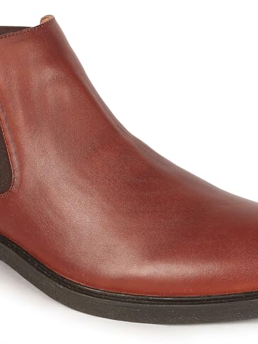 Image of Carlton London Classic Slip-On Ankle Chelsea Boots for Men