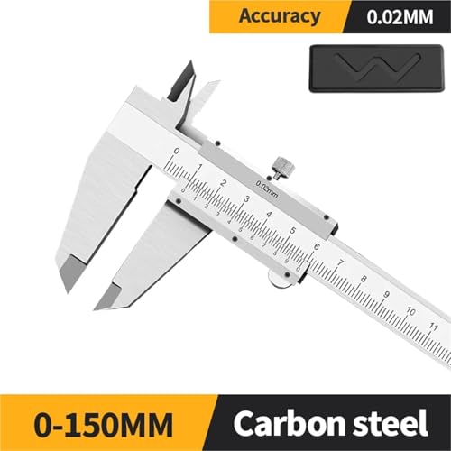 Calibrador Vernier de Acero Carbono 0-150mm con Tornillo miniatura 2
