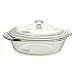 Anchor Hocking 77891 Fire-King Casserole Baking Dish with Lid, Glass, 2-Quart