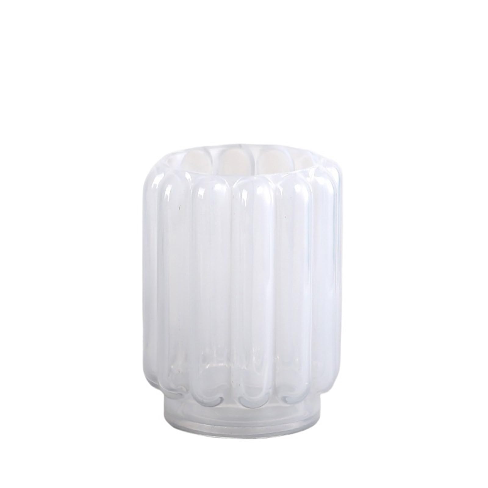 Vases for Flowers Home Blue Transparent Vertical Glass Vase Living Room Soft Decoration Flower Ware