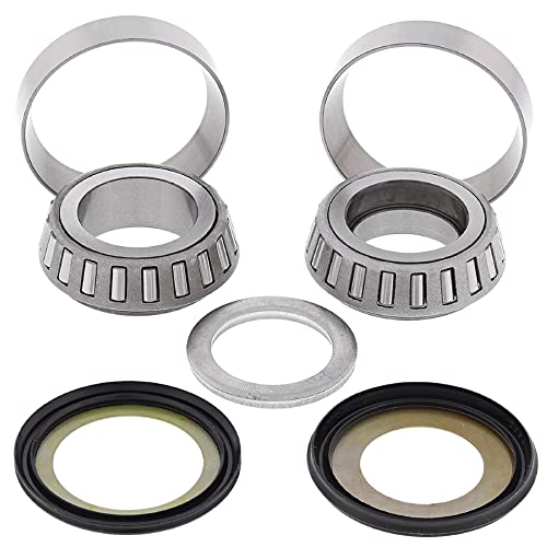 All Balls Racing Steering Bearing Kit 22-1066 Compatible with/Replacement for Honda CA175 1968-1970, CB/CL160 1965-1969, CB/CL200 1974-1976, CR250 1973, SL175 1970-1971