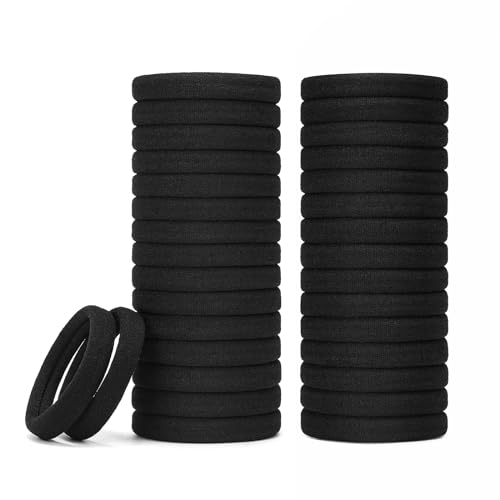 Mia Klein Hair Ties Black 100Count Extra Thick 5CM, Bulk ...