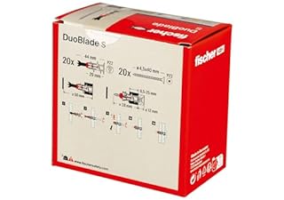 Fischer DuoBlade 20x Tasselli per Cartongesso con Vite, Autoforanti, Robusti e di Facile Montaggio, 545678