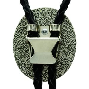 Moranse Bolo Tie With Emerald Blue And Black Stone Celtic Style Genuine And Cowhide Rope (Blue) #TOP4