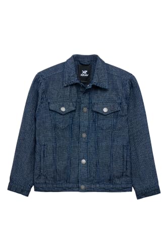 Image of X RAY Boys & Kids Denim Jean Jacket, 100% Cotton & Cotton Flex Washed Fall Outerwear Trucker Casual Jacket for Boys | - Sage XL