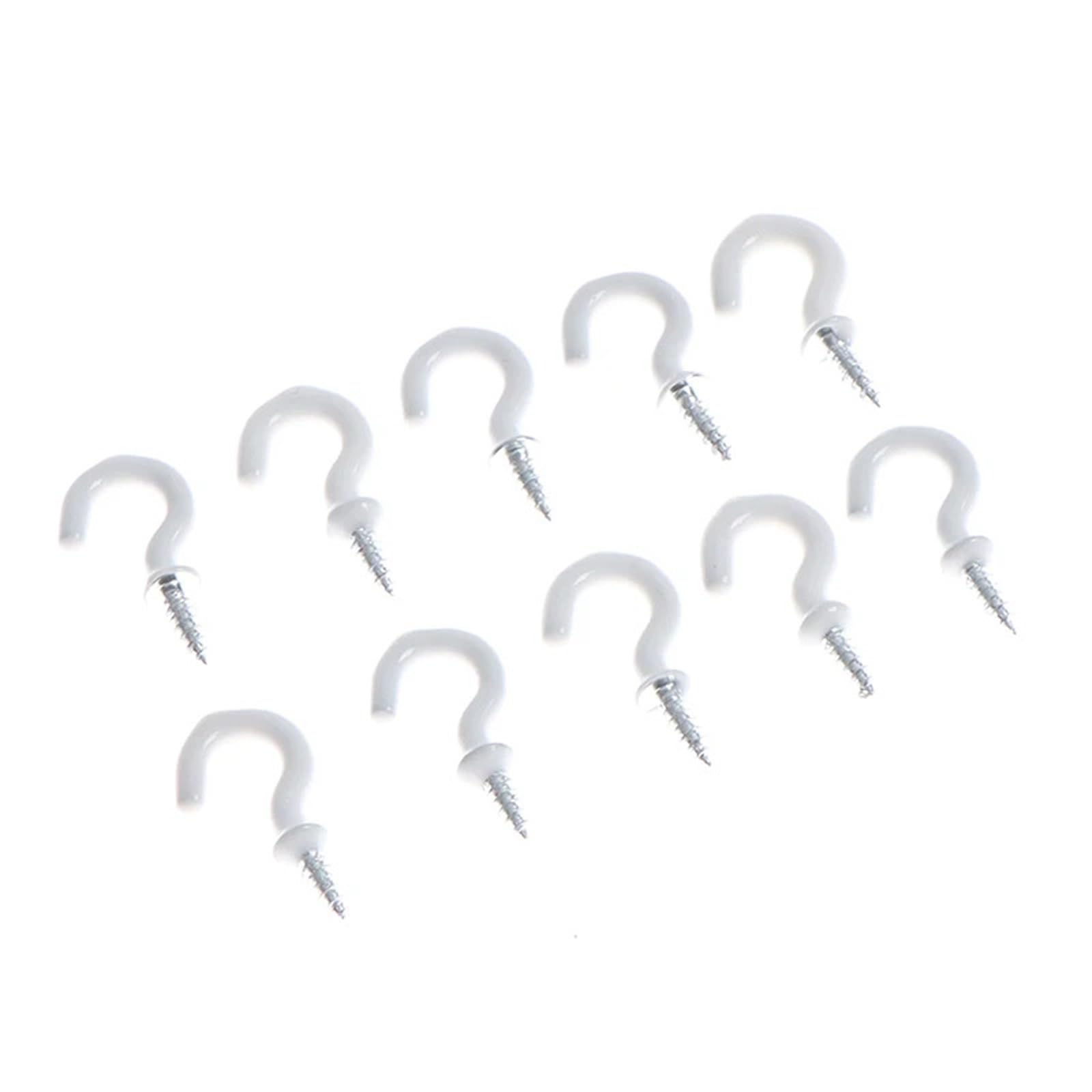 30 stücke Weiß Schulter Kleiderbügel Tasse Haken Heavy Duty Schraube-In Decke(1 inch)