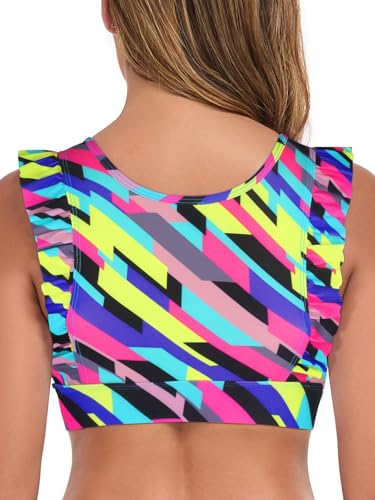 Ocean Blues Women's Ruffle Bikini Top Supportive Swimsuit3