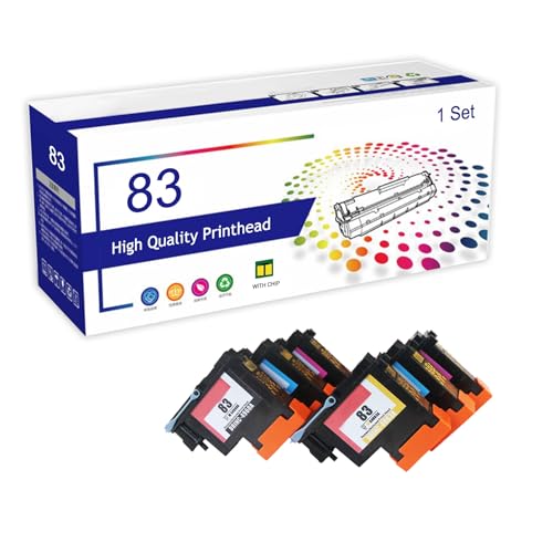 83 Printhead Replacement for HP C4960A C4961A C4962A C4963A C4964A C4965A Compatible for HP Designjet 5000UV 5000PSUV 5500 5000A Printers,6 Colors-1 Pack