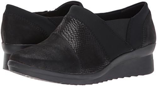 Clarks Women's Caddell Denali Slip-On Loafer, Black, 5 M US | Image 6