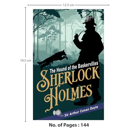 Image of The Hound of the Baskerviles | Sherlock Holmes Classic | Unabridged (144 Pages) | Detective Fiction Novel for Readers of All Ages by Arthur Conan Doyle (Classic Novels)
