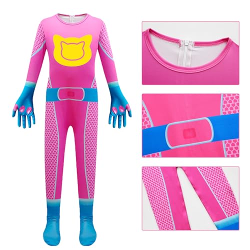 Disfraz completo con cierre para niñas Superheros miniatura 2