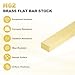 uxcell H62 Brass Flat Bar Stock, 0.2