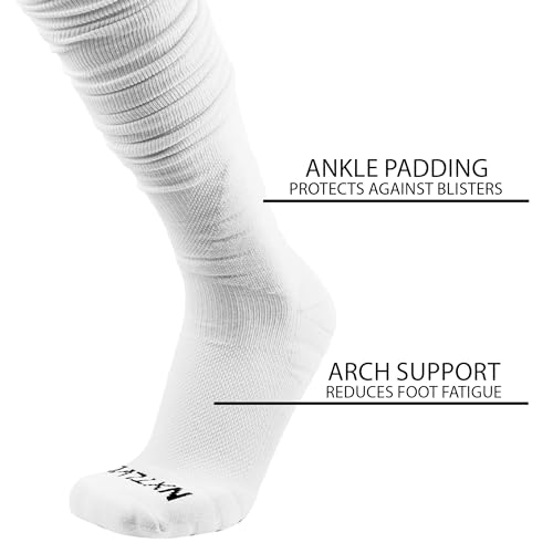 NXTLVL Scrunch Football Baseball Socks, Extra Long Padded Sports Socks for Men & Boys/Youth4