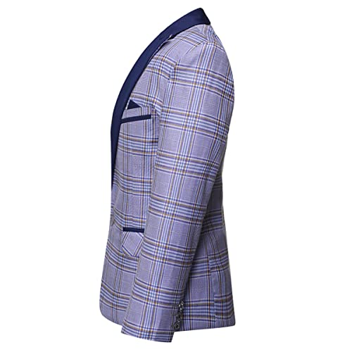 SWOTGdoby Boys Suits 3 Piece Slim Fit Check Plaid Kids Tuxedo Suits for Boys Formal Dress Blazer Jacket Pants Vest Wedding - Image 4