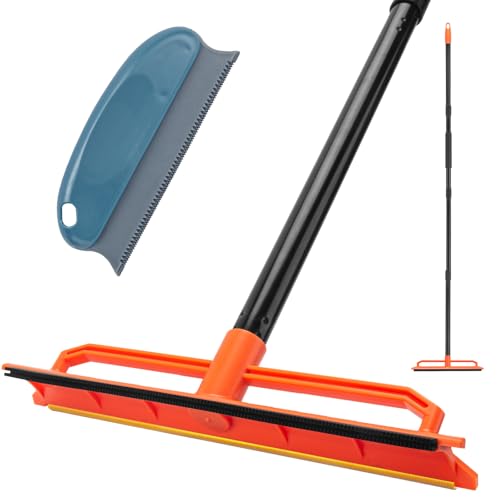 KeFanta Carpet Rake for Pet Hair Removal, 142cm Long Handle Dog and Cat Hair Remover Tool to Fluff Rug, Stair Carpets Scraper