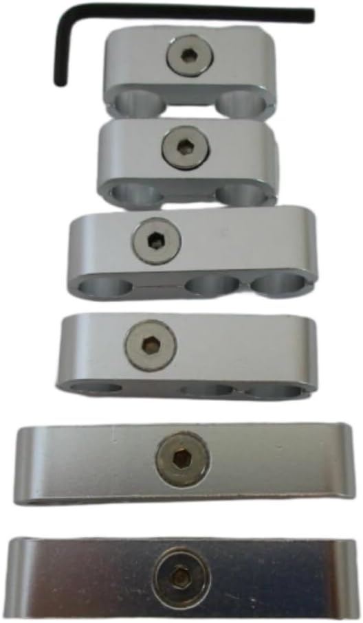 Aluminum Satin Spark Plug Wire Separators, Fits 8mm, 9mm, And 9.5mm Spark Plug Wires, For 302 350 454 Engines, Spark Plug Wire Separators Part Numb 9570