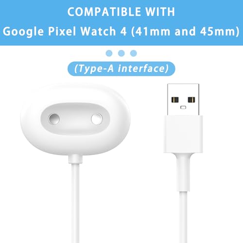 Station d'accueil blanche Pixel Watch 4 double support de charge ergonomique