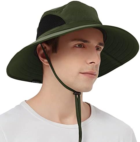 Sun Protection Wide Brim Bucket Hat 