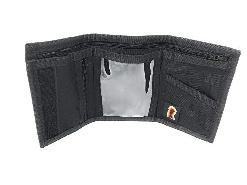 Spare Change Wallet Zipper Coin Pocket Heavy Duty Denier Wallet. Made In Usa Black #TOP25