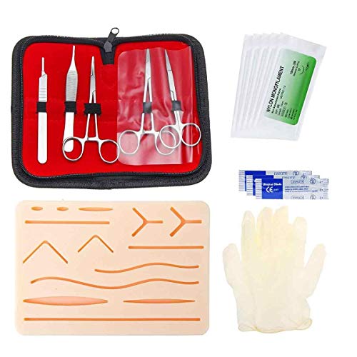 Medical Skin Suture Surgical Training Kit Silicone Pad