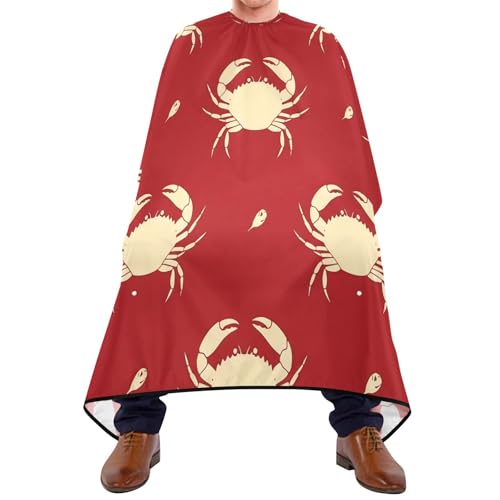 Capa de barbería impermeable para hombre Kigai Red Crab miniatura 1