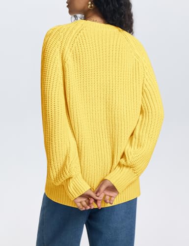 LOMON Oversized Sweaters for Women Long Sleeve Chunky Cable Knit Casual Crew Neck Pullover Sweater S-XXL4