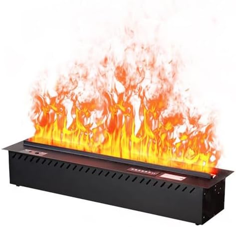 3D Water Vapor Electric Fireplace with Remote Control, Recessed Humidifier, Automatic Water Control, Stylish Home Decor, 70x24x18cm - Perfect for Cozy Ambiance