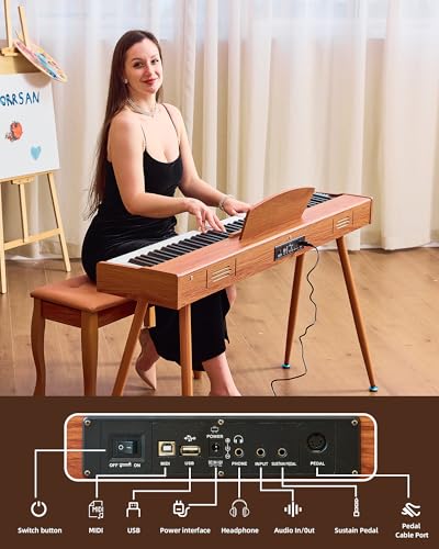 Professional 88-Key Weighted Hammer Action Digital Piano