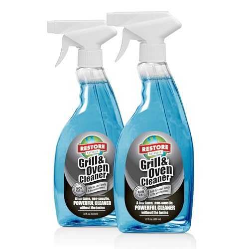 Oven Cleaner and Stove Top Cleaner - 22 oz. - Low Fume, Non-Caustic, Powerful Cleaning and Stove Degreaser Cleaner Heavy Duty Without the Toxins - Plant Based | Eco Friendly - 2 Pack