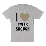 TeesAndTankYou I Heart Tyler Shough T-Shirt L Grey