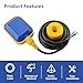 Baomain 10M 32ft Cable Float Switch, Water Level Controller, for Tank Pump, Water Tank or Sewage System On Auto Pilot, with Counterweight