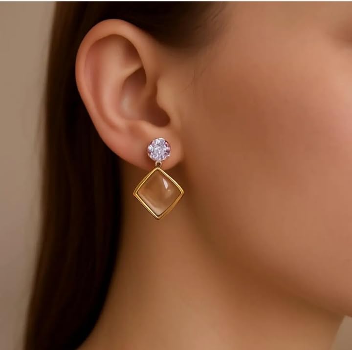 Traditional Pearls Beaded Dangle Earring For Women-|J,26,Heart Sky Earring_White,E-picture-20